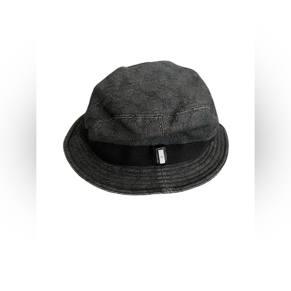 GUCCI GG Pattern Denim Cotton Bucket Hat size M - Picture 2 of 12